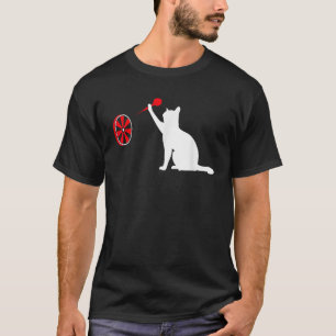 Darts Cat Funny Dart Throwing Cat Dart And Cat T-Shirt
