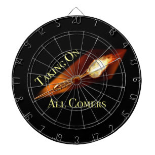 Darts Champion Taking on All Comers Dartboard