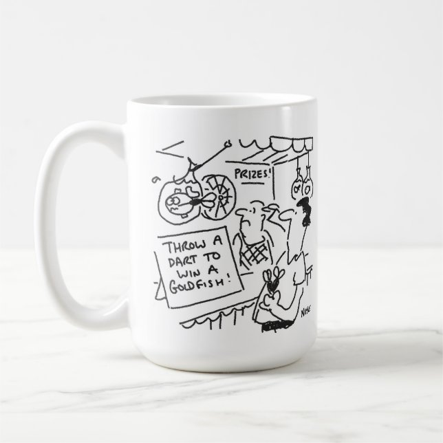 Darts Competition - Win a Goldfish - Fairground Coffee Mug (Left)
