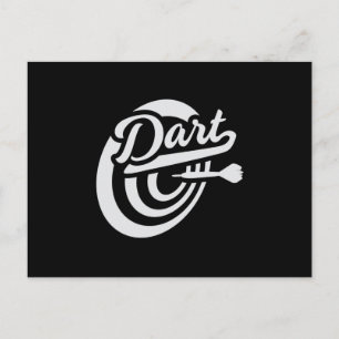 Darts Dart 180 Dartboard Bullseye Arrow Funny Gift Postcard