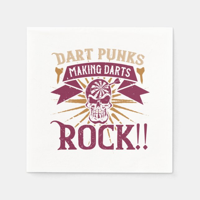 Darts - Dart Punks Making Darts Rock! Napkin (Front)