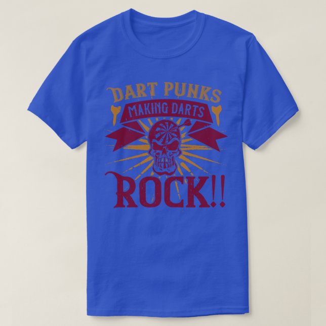 Darts Dart Punks Making Darts Rock T-Shirt (Design Front)