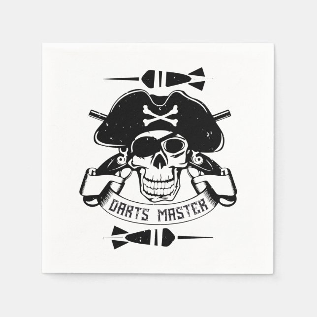 Darts - Darts Master Skull Napkin (Front)