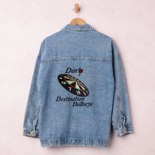 Darts Destination Bullseye, Dames Veste Denim