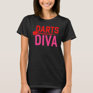 Darts Diva   Women Dart Player Dart T-Shirt