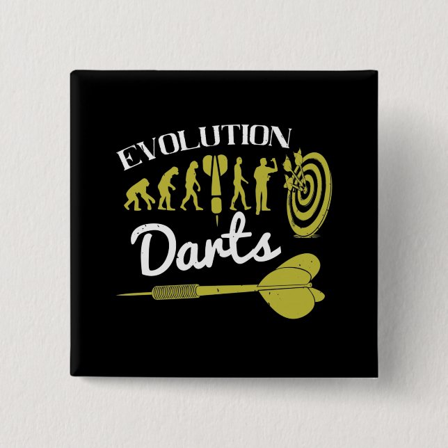 Darts - Evolution Darts 2 Inch Square Button (Front)