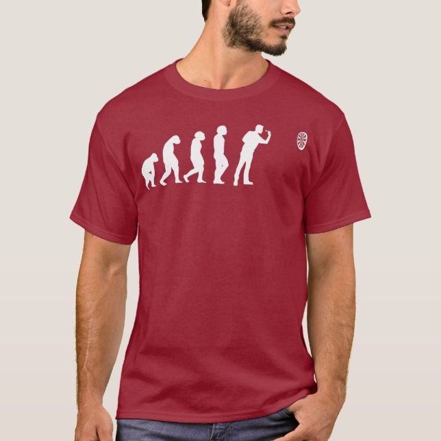 Darts Evolution Funny Dart Players Cool Gift T-Shirt (Front)