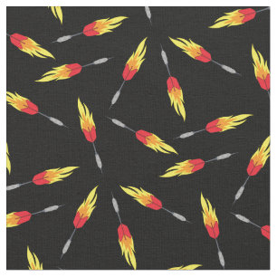 Darts Flaming Fly Game Sports Fabric