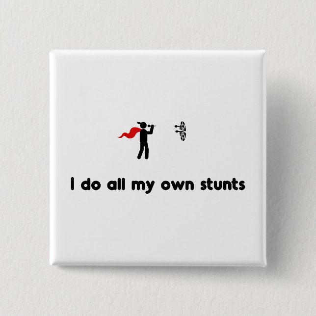Darts Hero 2 Inch Square Button (Front)