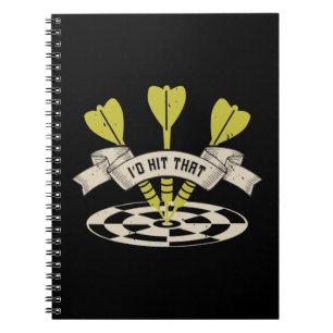 Darts - I'd Hit That Bullseye Notebook