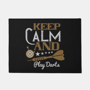 Darts - Keep Calm And Play Darts Doormat