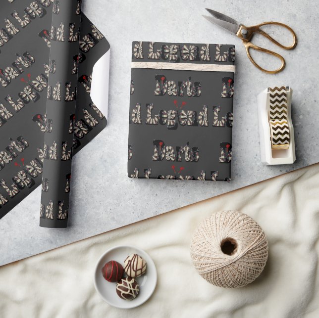 Darts Legend Is The Word, Wrapping Paper (Crafts)