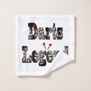 Darts Legend Picture Logo, Wash Cloth
