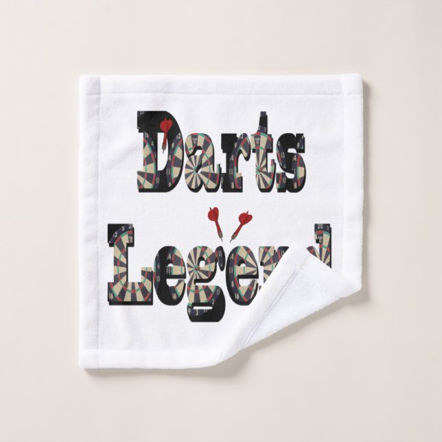Darts Legend Picture Logo,   Wash Cloth (Wash Cloth)