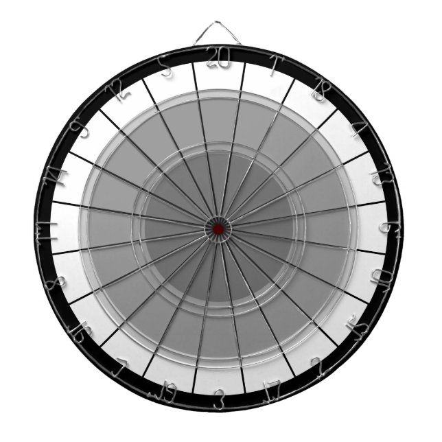 Darts Modern Grey Black Bulls' Eye Challenge Dartboard (Front)