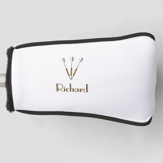 Darts Personalized / Monogram Golf Head Cover (Front)