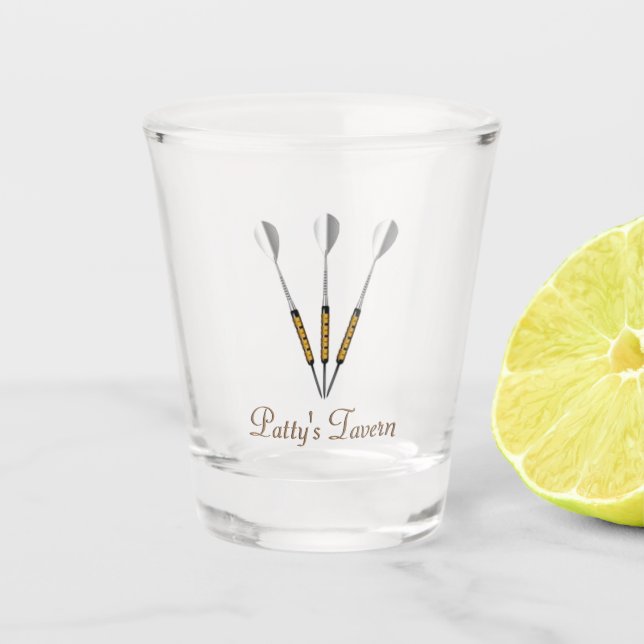Darts Personalized Shot Glass (Front)