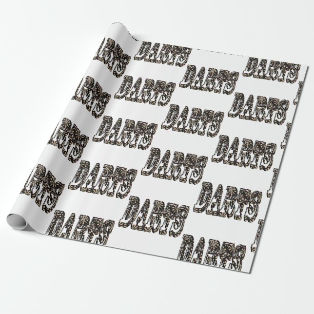 Darts Picture Logo, Wrapping Paper (Unrolled)