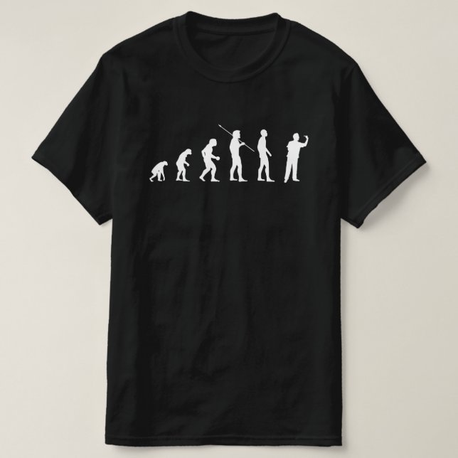 Darts Player Human Evolution Meme Wv T-Shirt (Design Front)
