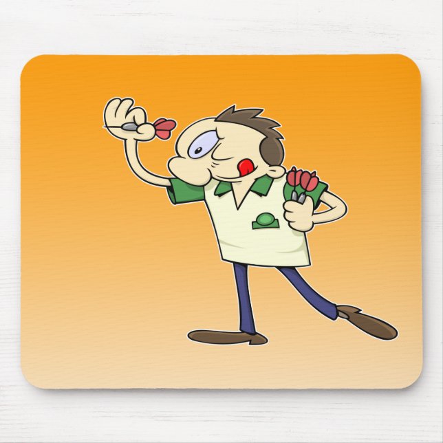 Darts player mouse pad (Front)