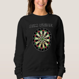 Darts Players Bullseye Target Shooting Club Dart Sweatshirt