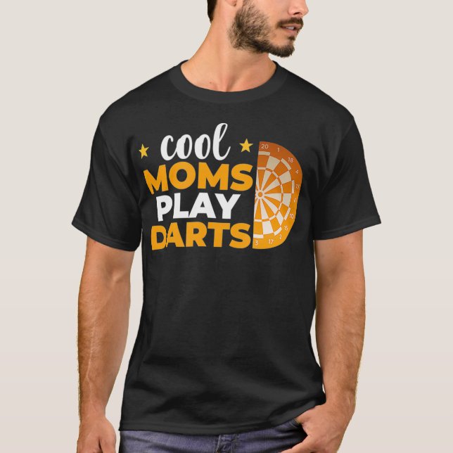 Darts Pub Dartboard - Sports Dart Team Darts Mom T-Shirt (Front)