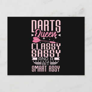 Darts Queen Postcard