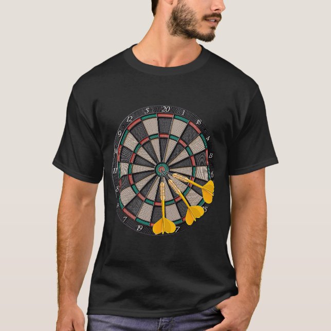 Darts Quote Skills Tactics Techniques Dartboard Sp T-Shirt (Front)