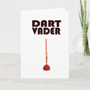 Darts Sayings Funny Men Motive Darts Gift Idea Card