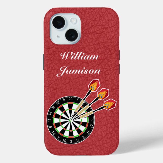 Darts sport with Dartboard and Darts personalize Case-Mate iPhone Case (Back)