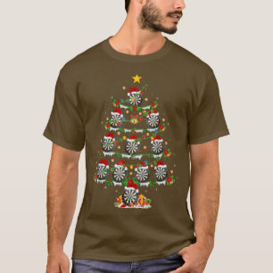 Darts Sports Lover Xmas Lights Darts Christmas Tre T-Shirt