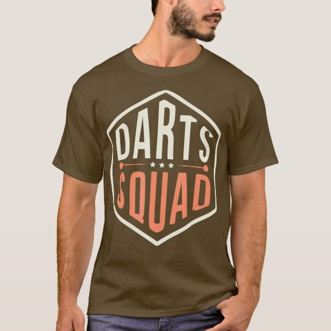 Darts Squad Board Arrow Dart Player T-Shirt (Front)