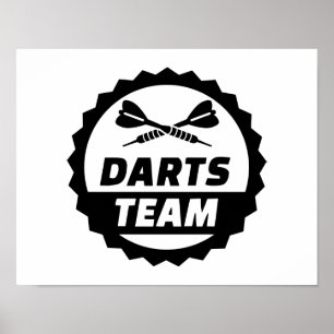 Darts team poster