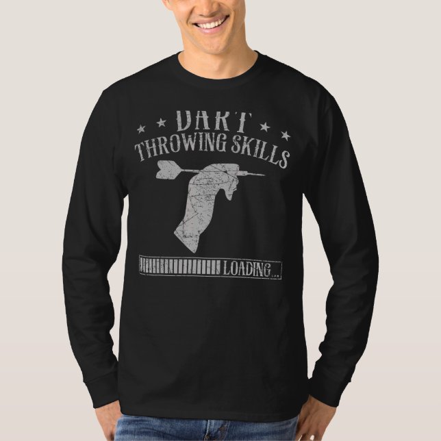 Darts Vintage Dart Throwing Skills Loading T-Shirt (Front)