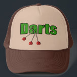Darts with 3 Darts Trucker Hat<br><div class="desc">For the sporting enthusiast. Our Darts image has been created for the Darts fan. It's a Bulls Eye !.</div>