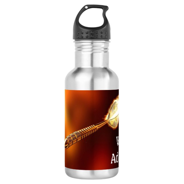 Darts with image of rocketing dart personalized  532 ml water bottle (Front)