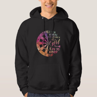 Darts Women Gift Arrows Field Team Play Like a Gir Hoodie
