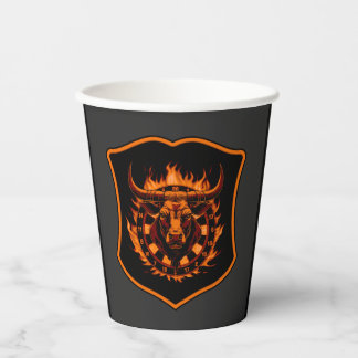 Dartscheibe Wappen Stier Darts Spezialdesign Paper Cups