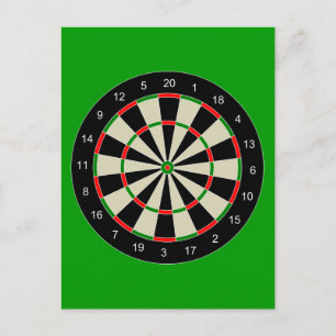 darttarget_Vector_Clipart DARTS DARTBOARD TARGET Postcard