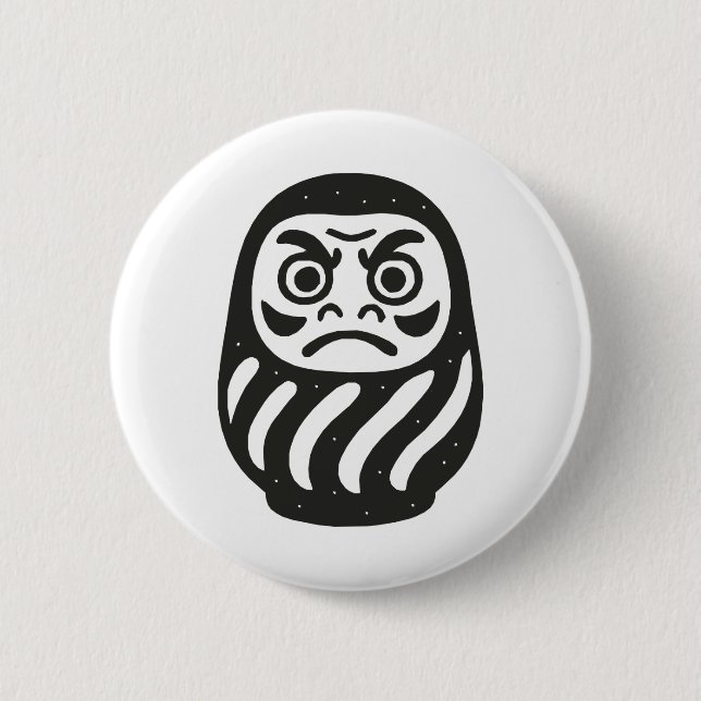 Daruma 2 Inch Round Button (Front)