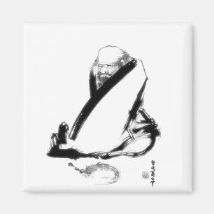 Daruma (Bodhidharma) zen painting Magnet