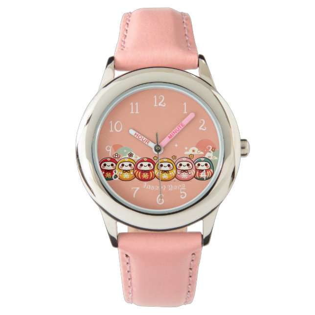 Daruma Colours Personalized Watch (Front)