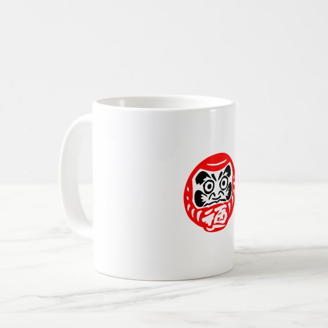 Daruma doll coffee mug (Front Left)