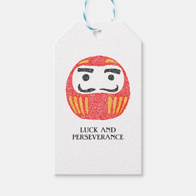 Daruma Doll Gift Tags (Front)