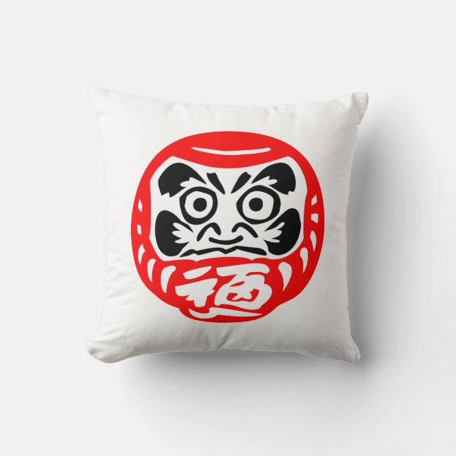 Daruma doll throw pillow (Front)
