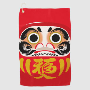 Daruma doll (traditional Japanese good luck charm) Golf Towel