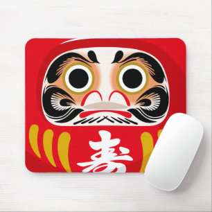 Daruma doll (traditional Japanese good luck charm) Mouse Pad
