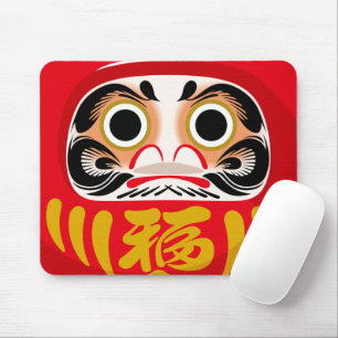 Daruma doll (traditional Japanese good luck charm) Mouse Pad
