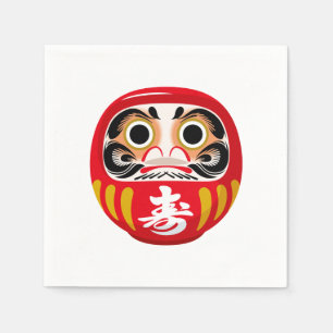 Daruma doll (traditional Japanese good luck charm) Napkin