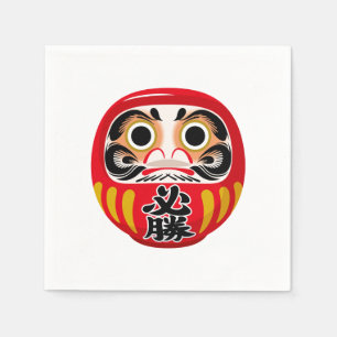 Daruma doll (traditional Japanese good luck charm) Napkin